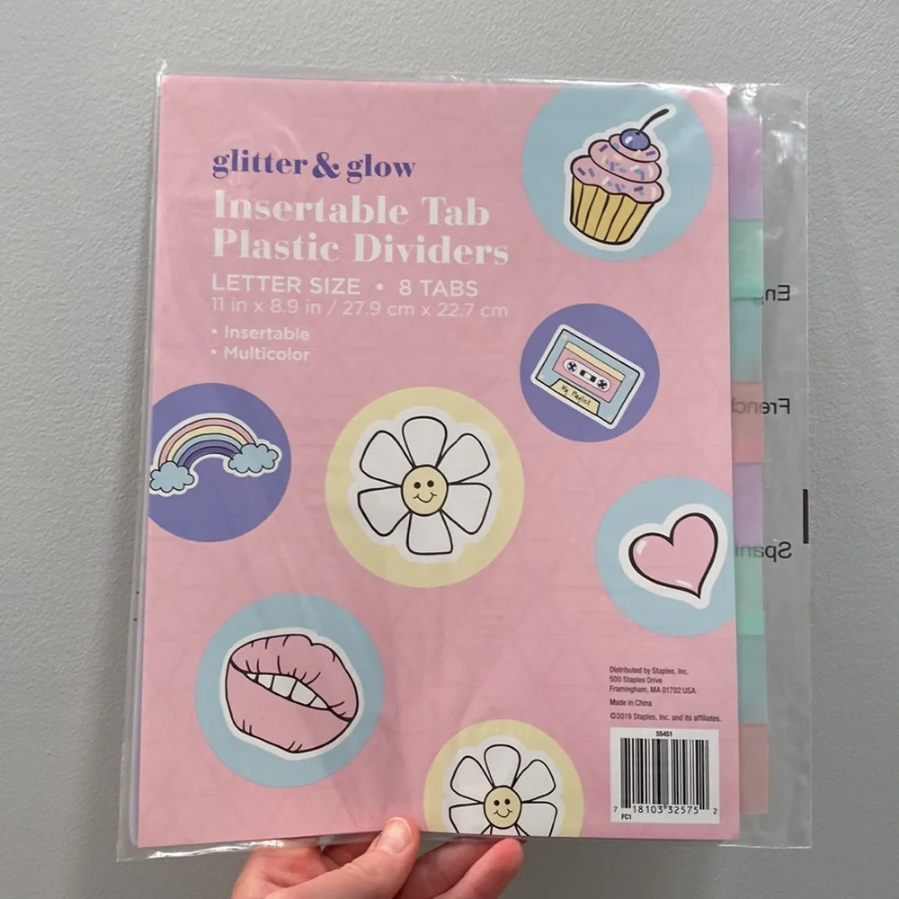 NWT Glitter and Glow Plastic Dividers (2)